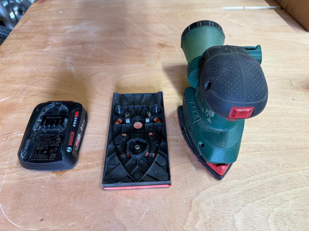 Bosch Schuurmachine, Ophalen of Verzenden, Gebruikt, Minder dan 600 watt, Excentrische schuurmachine