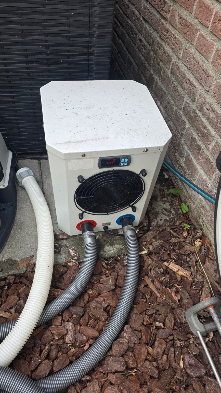 Zwembad met robotstofzuiger, warmtepomp en zandfilterpomp, Tuin en Terras, Zwembaden, Ophalen, Gebruikt, 80 tot 120 cm, Rond