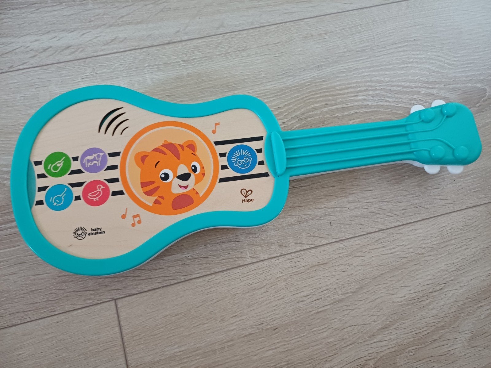 Baby Einstein Magic Touch houten ukelele voor baby’s, Ophalen of Verzenden, Gebruikt, Overige typen, Met geluid