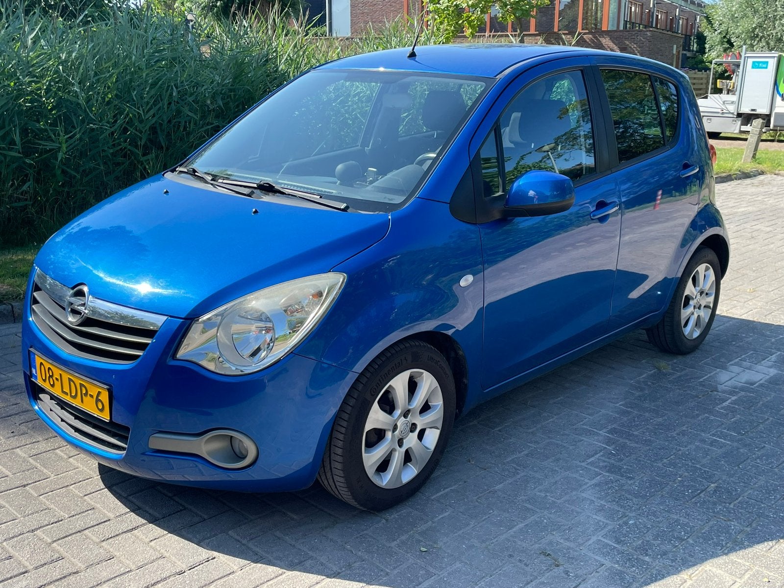Opel Agila 1.2 16V 2010 Blauw, Auto's, 86 pk, 40 €/maand, 4 cilinders, 965 kg