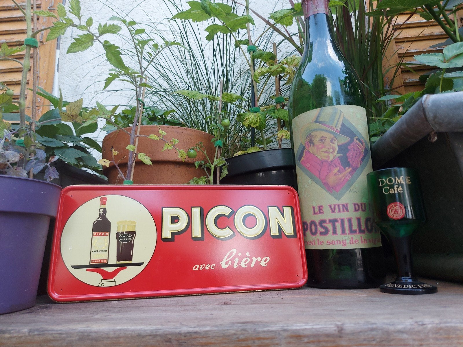 Oud reclamebord Picon, Ophalen of Verzenden, Gebruikt, Reclamebord