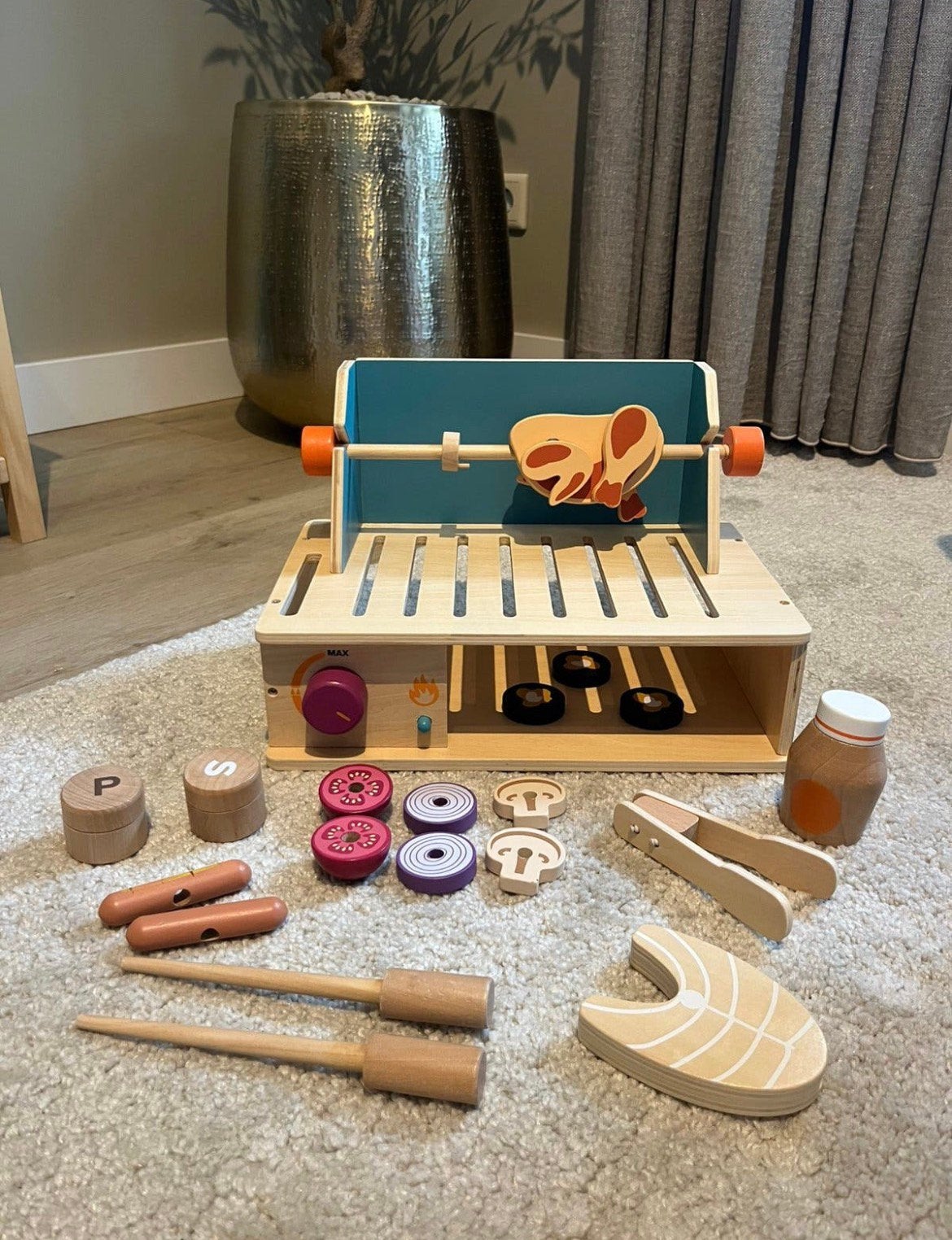 Houten bbq kids concept, Ophalen of Verzenden, Zo goed als nieuw