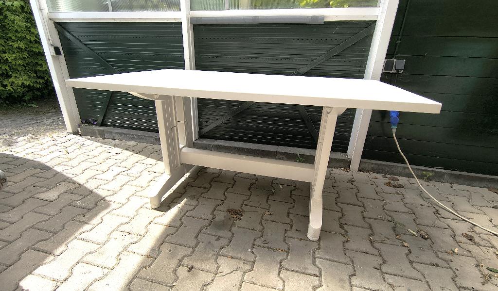Hartman tuin / campingtafel, Tuin en Terras, Tuinsets en Loungesets, Ophalen, Gebruikt, Kunststof, Eettafel
