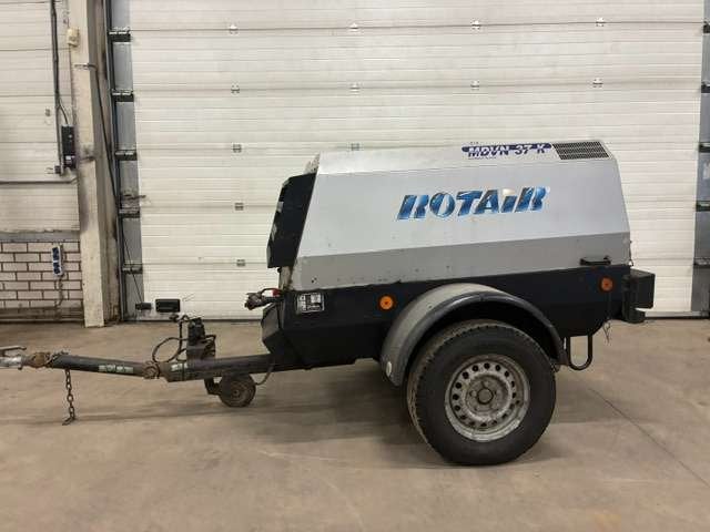 Rotair MDVN37 K dieselcompressor 2015 – 3600 l/min – Kubota, Gebruikt, Weijman, 6 tot 10 bar, Ochten
