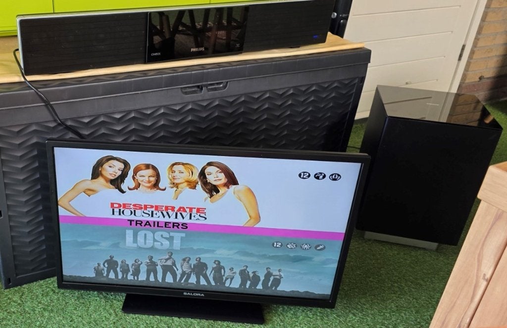 Philips Soundbar + Subwoofer met Radio CD-DVD Speler, Ophalen, Zo goed als nieuw