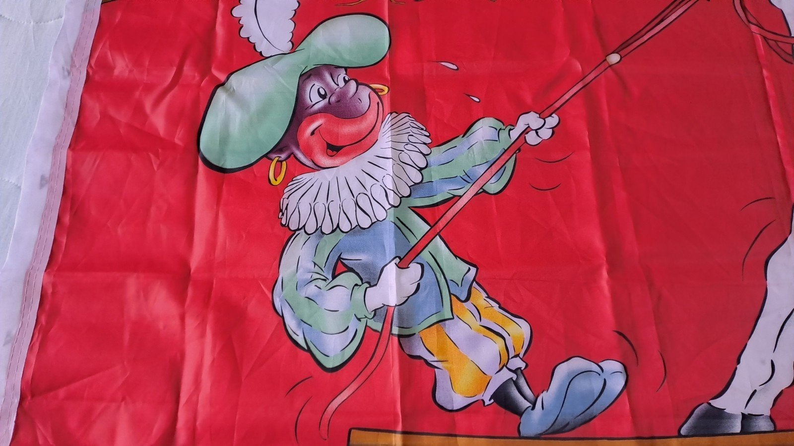 Sinterklaas en zwarte Piet vlag, Diversen, Gebruikt, Ophalen of Verzenden, N.v.t, N.v.t