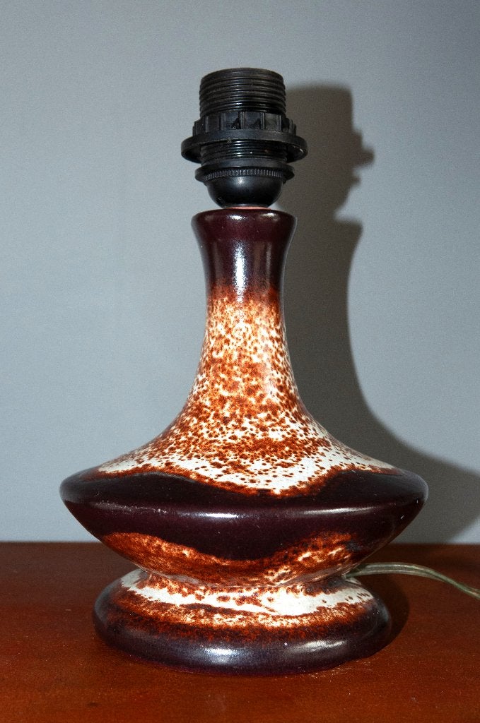 Originele Walter Gerhards retro voet voor tafellamp fat lava, Vintage, 26 cm, Keramiek, Zo goed als nieuw