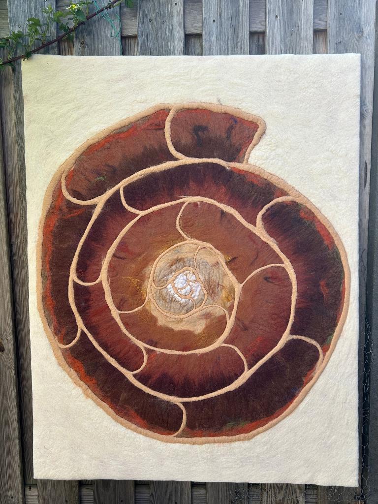 Kunst aan de wand, wolwerk, 123 cm, Geluiddempend, Wandkleed, Nieuw