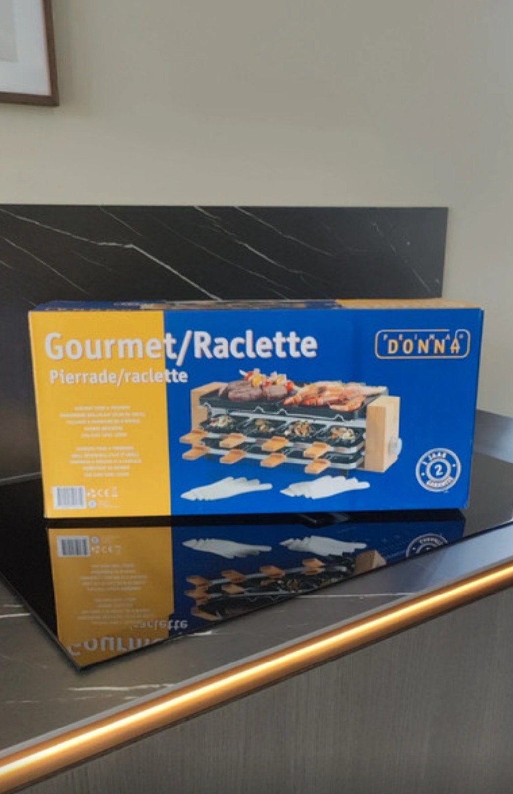 Nieuw Prima Donna Gourmet en Raclette-stel voor 8 personen, Witgoed en Apparatuur, Gourmetstellen, Ophalen of Verzenden, Nieuw