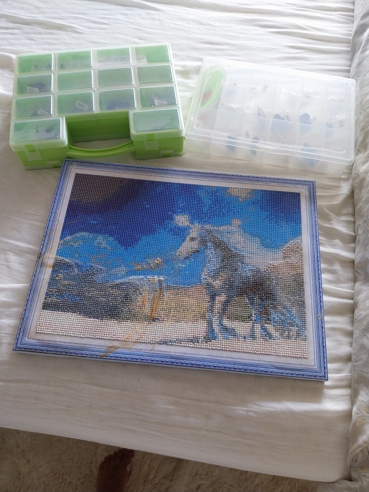 Diamond Painting Paard met Opbergdozen, Ophalen