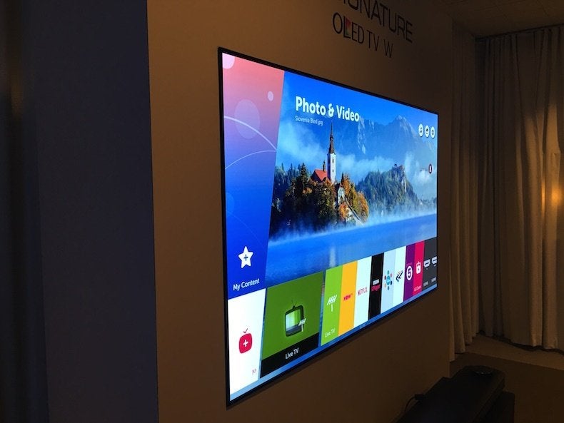 LG OLED WALLPAPER W7, Ophalen, Gebruikt, 100 cm of meer, 4k (UHD)