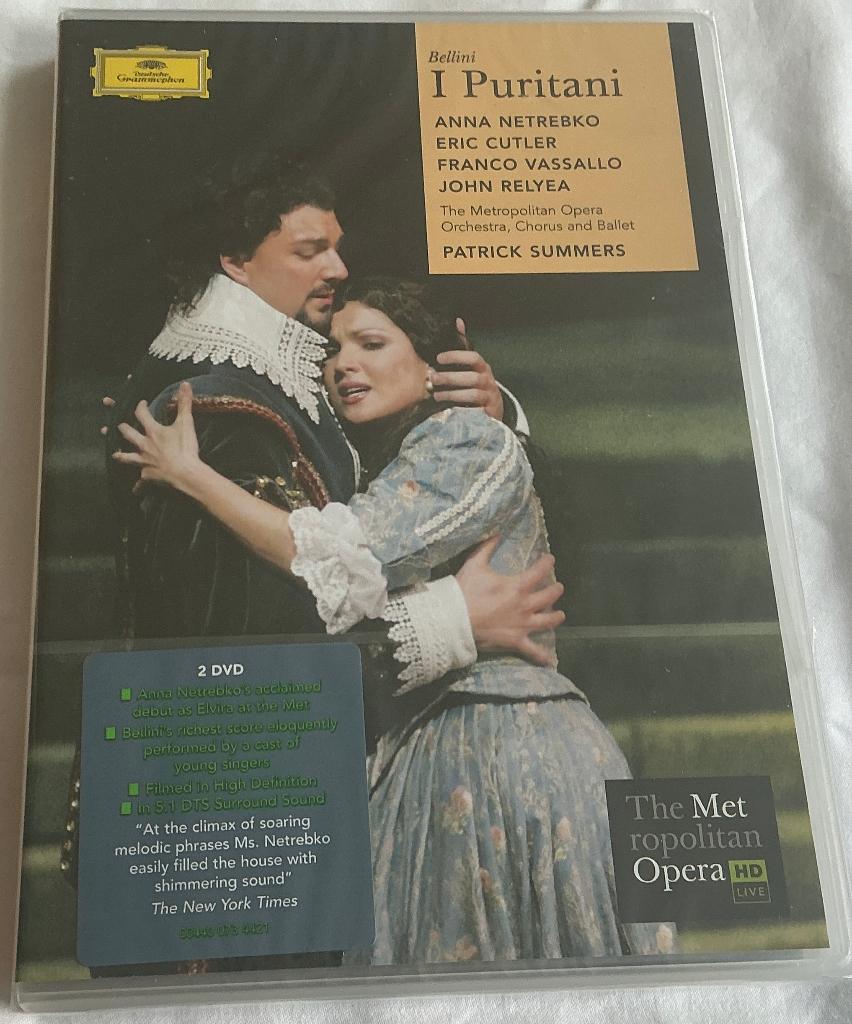 Bellini  I Puritani Netrebko DVD nieuw, Alle leeftijden, Ophalen of Verzenden, Nieuw in verpakking