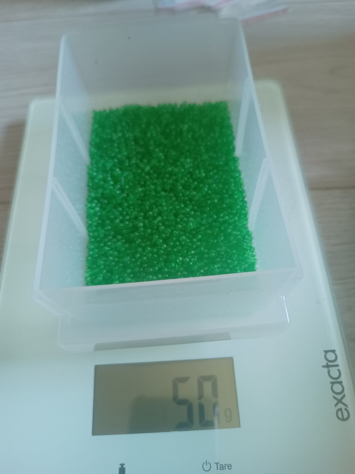 plastic kralen groen 50 gram, Ophalen of Verzenden, Nieuw, Kraal