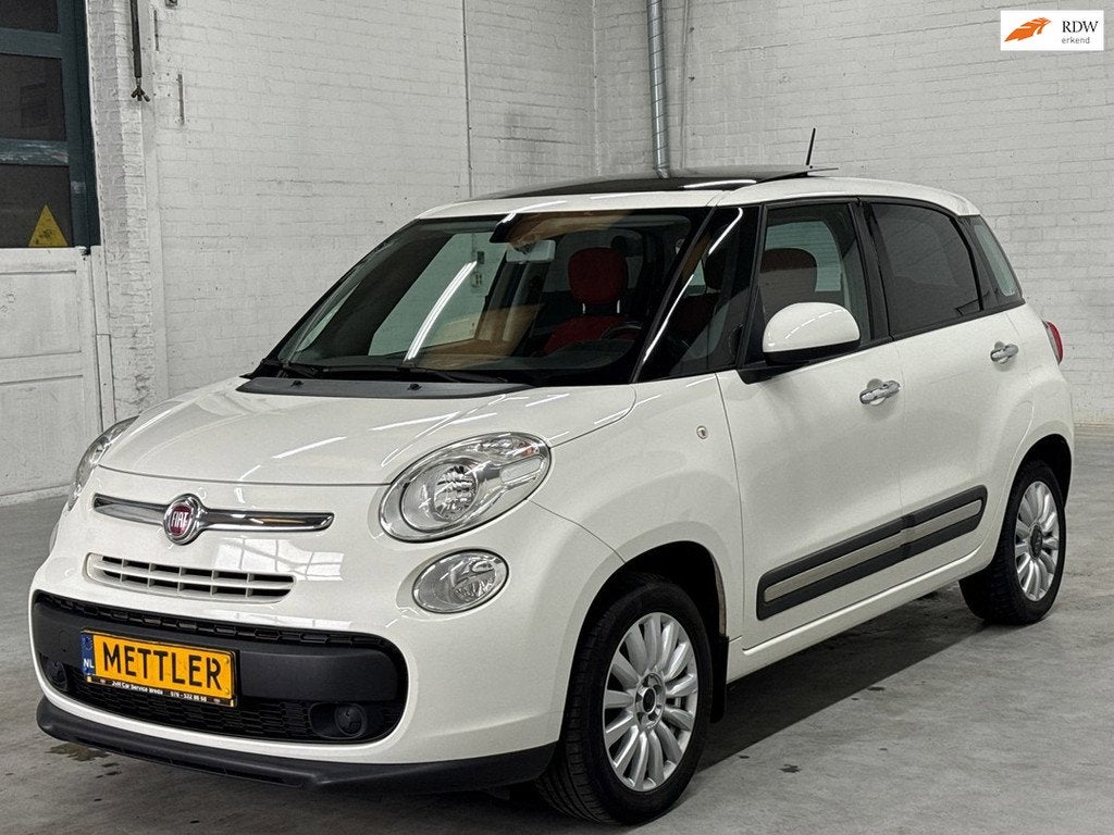 Fiat 500 L 0.9 TwinAir Easy Eco | Panoramadak | Trekhaak | A, Auto's, Gebruikt, Euro 6, Wit, Origineel Nederlands
