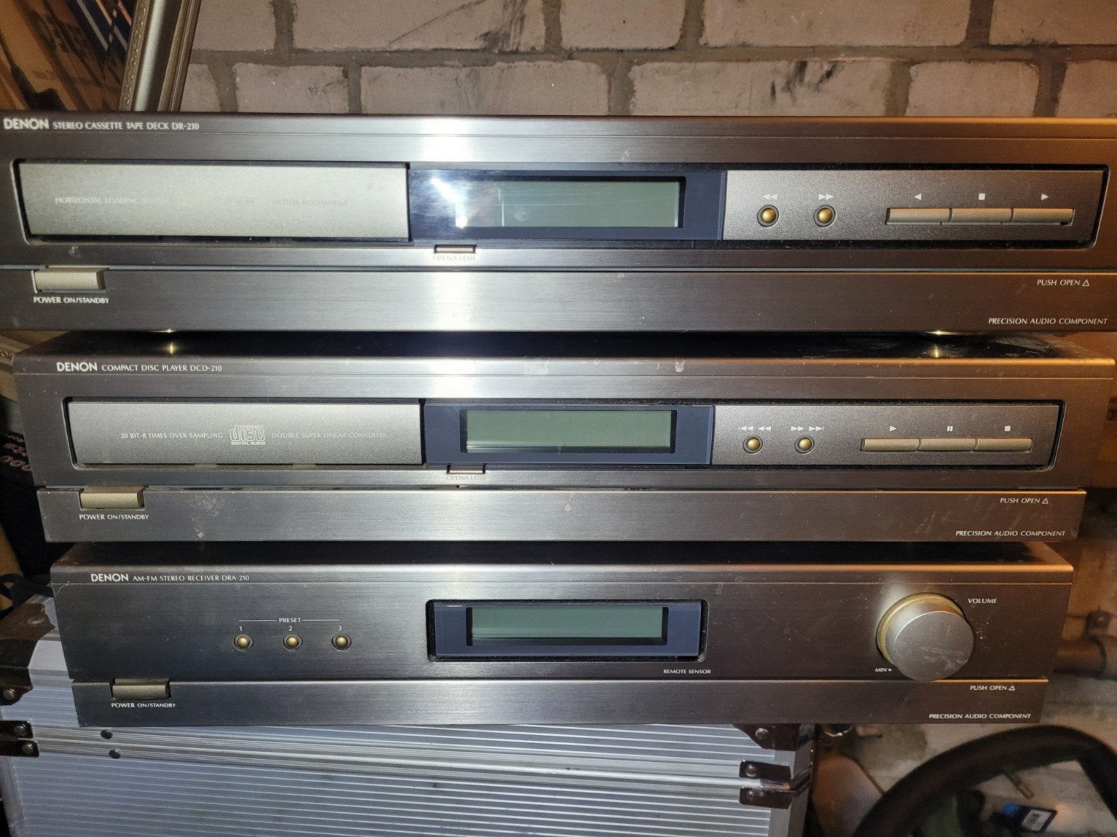 Denon D-210 Hifi Set - Cassettedeck, CD-speler, Receiver, Ophalen, Gebruikt, Denon, Losse componenten
