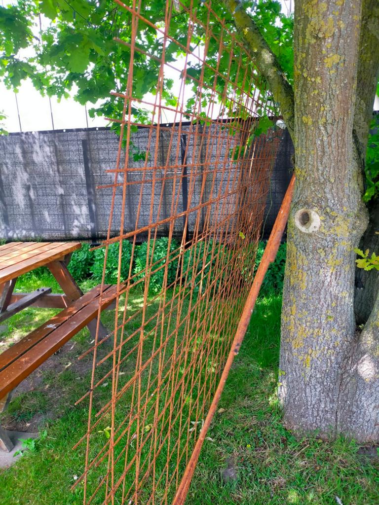 Betongaas ongebruikt 290x200cm, 15x15cm gaten (2,5 stuks), Tuin en Terras, Gaas en Draad, Ophalen, Zo goed als nieuw, Minder dan 10 meter