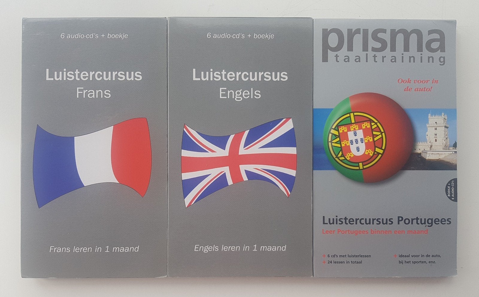 Luistercursus | Taalcursus CD | Frans, Engels, Portugees, Ophalen of Verzenden, Zo goed als nieuw, Audio-cd, Taal en Studie