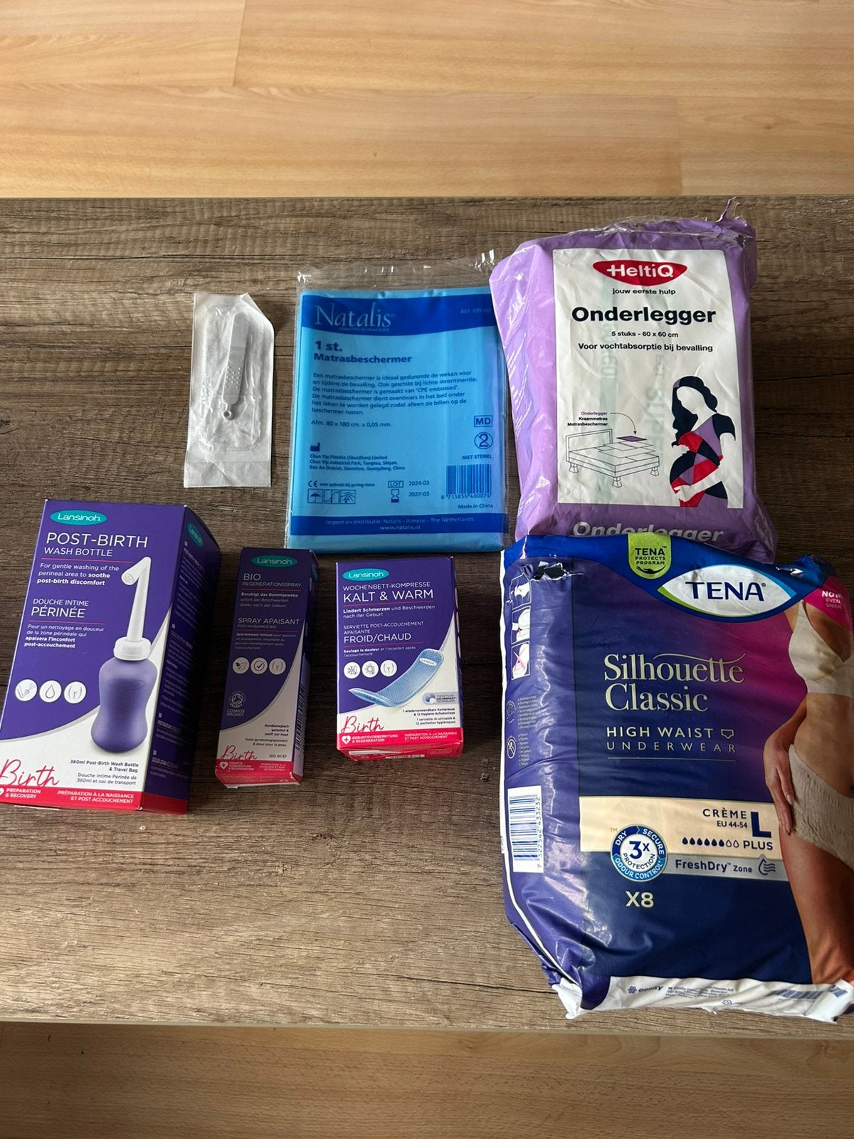 kraampakket – Lansinoh, TENA, HeltiQ, Natalis, Ophalen of Verzenden, Nieuw