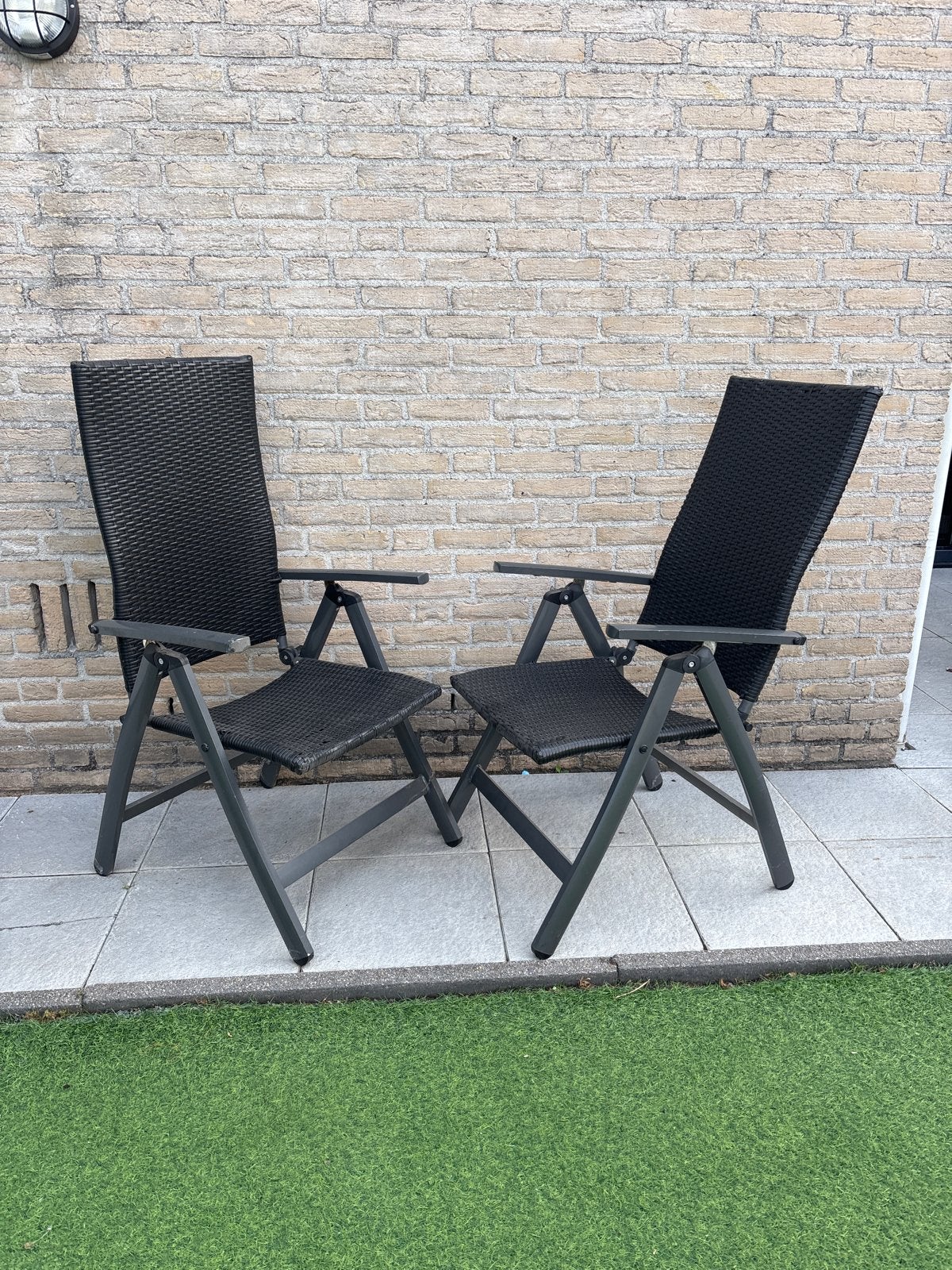 Verstelbare tuinstoelen (2) van Collection Bois Le Duc, Ophalen, Gebruikt, Wicker, Verstelbaar