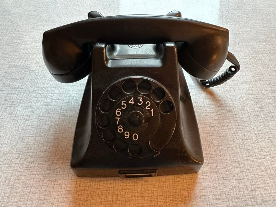 Vintage PTT Bakelieten Telefoon met Draaischijf, Antiek en Kunst, Ophalen of Verzenden