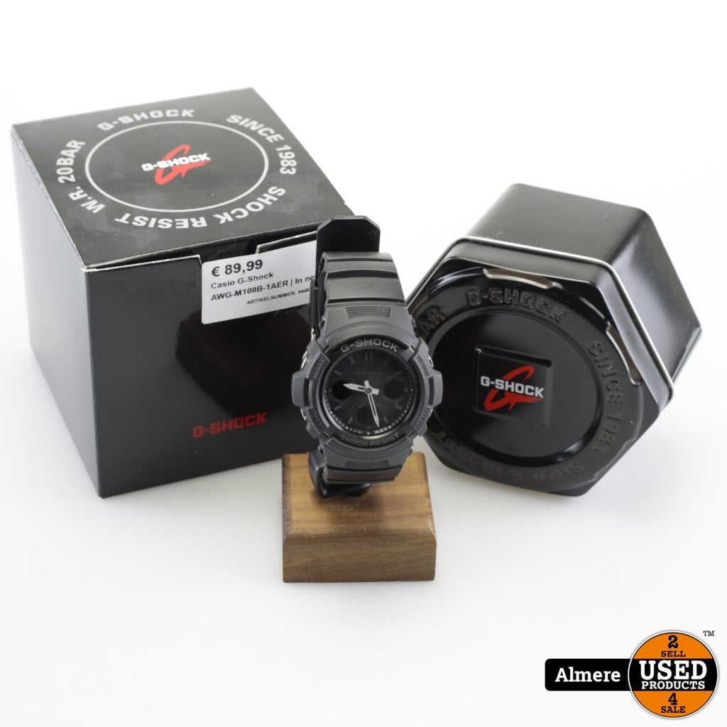 Casio G-Shock AWG-M100B-1AER | In nette staat, Casio, Gebruikt, Support@casio.com, 6-2, Hon-machi 1-chome
Shibuya-ku, Tokyo 151-8543
Japan