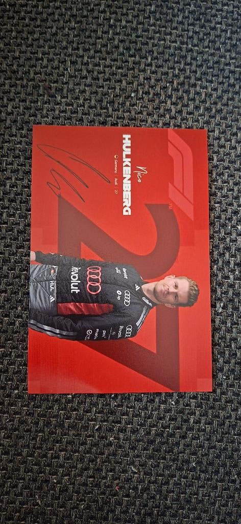 Foto Nico Hulkenberg met handtekening (print) # Audi 2026, Verzamelen, Automerken, Motoren en Formule 1, Ophalen of Verzenden