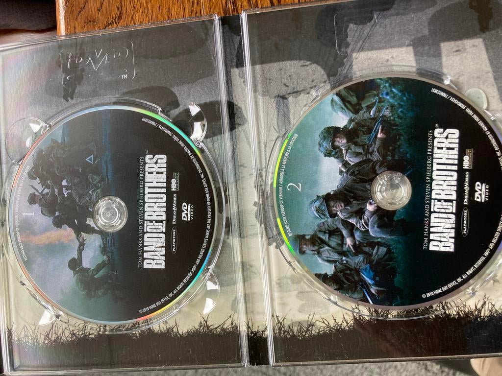 Band of Brothers DVD Boxset - 6 Discs in Stalen Blik Z.G.A.N, Cd's en Dvd's, Dvd's | Tv en Series, Vanaf 16 jaar, Boxset, Drama