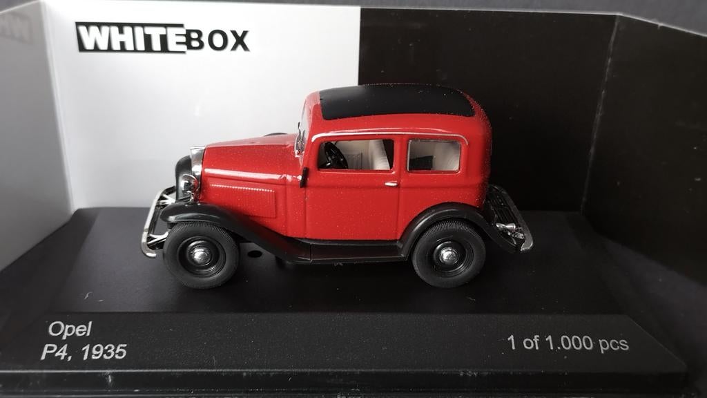 Opel P4 1935 1:43 Whitebox Pol, Hobby en Vrije tijd, Modelauto's | 1:43, Overige merken, White box, Auto, Verzenden
