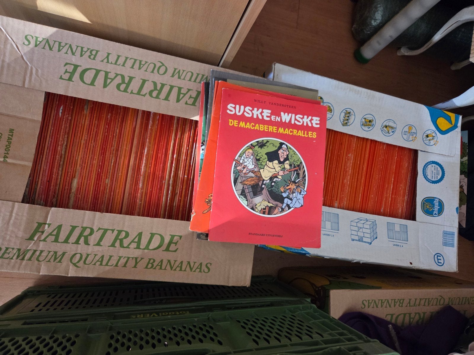 Grote collectie Suske en Wiske stripboeken (2 dozen), Meerdere stripboeken, Ophalen, Gelezen, Willy Vandersteen