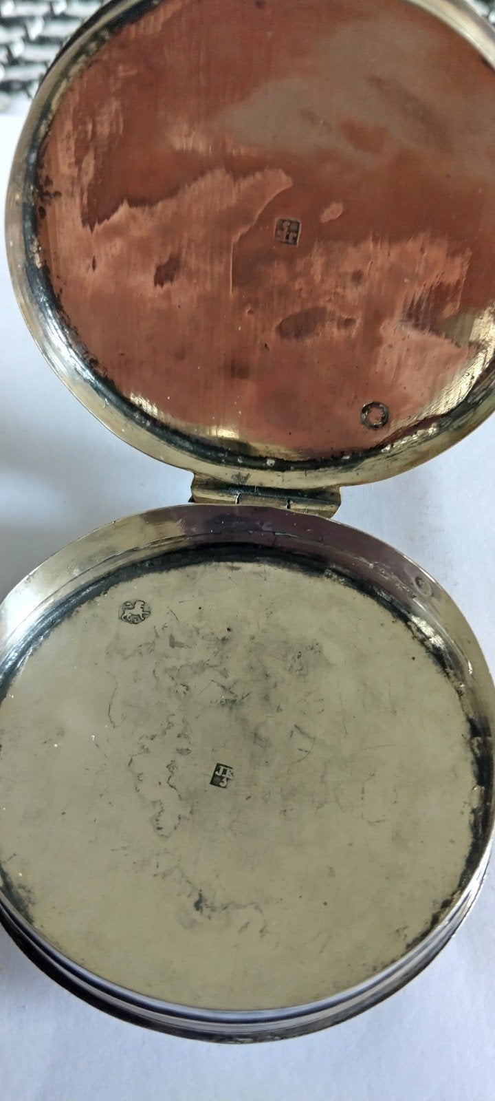 Antiek zilveren pillendoos, Ophalen of Verzenden
