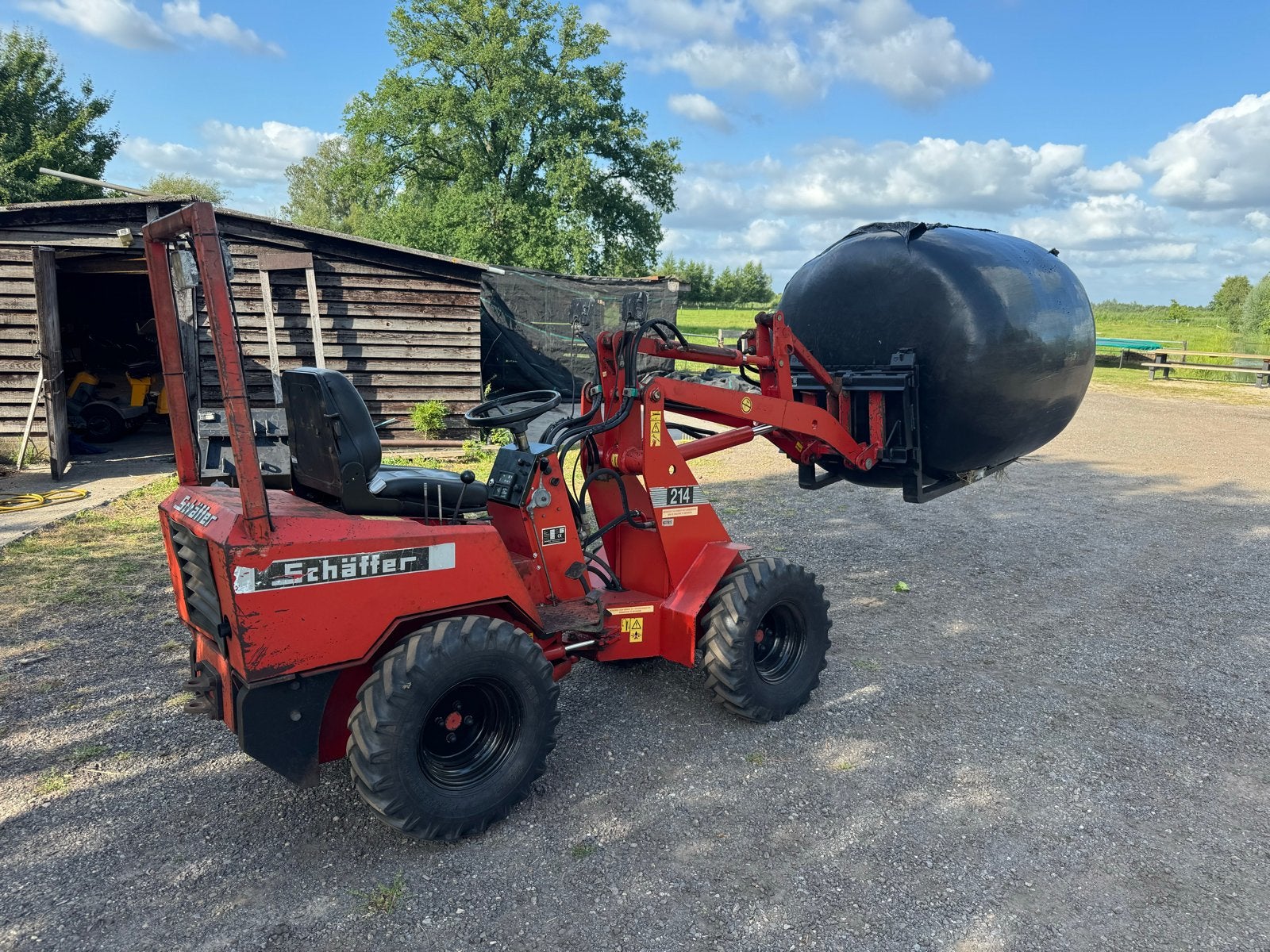 Gebruikte Minishovel schäffer 214, Zakelijke goederen, Machines en Bouw | Kranen en Graafmachines, Ophalen, Wiellader of Shovel