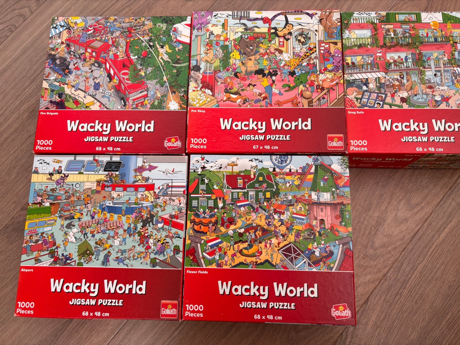 Wacky World Jigsaw Puzzels - 1000 stukjes - Goliath, Ophalen, 500 t/m 1500 stukjes, Gebruikt, Legpuzzel