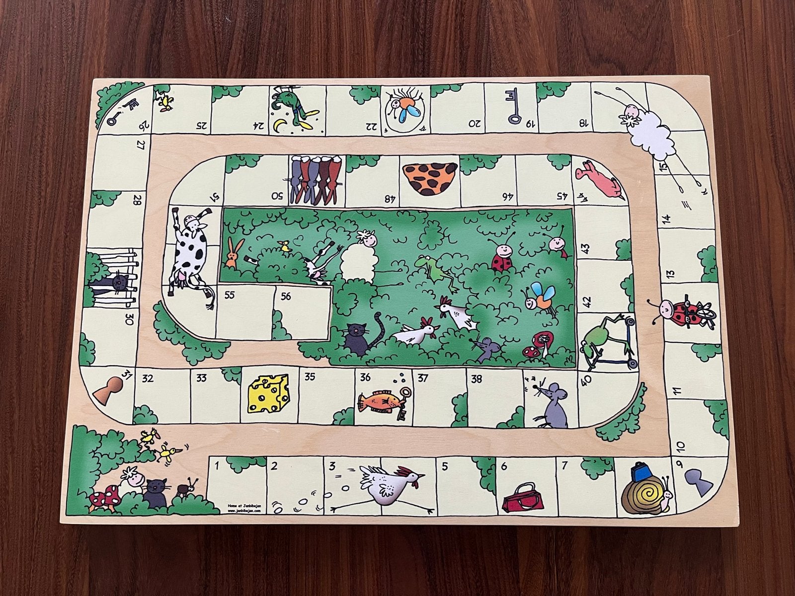 Janbibejan Beestenboel Houten Bordspel, Een of twee spelers, Ophalen, Zo goed als nieuw