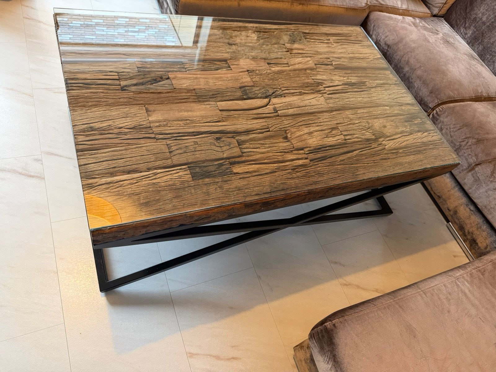 Salon Tafel, Ophalen, 100 tot 150 cm, 50 tot 100 cm, Zo goed als nieuw