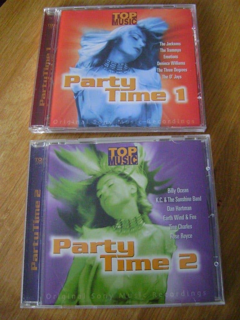CD's - Party Time 1 en 2, Ophalen of Verzenden, Zo goed als nieuw, Verzamelalbum, Pop