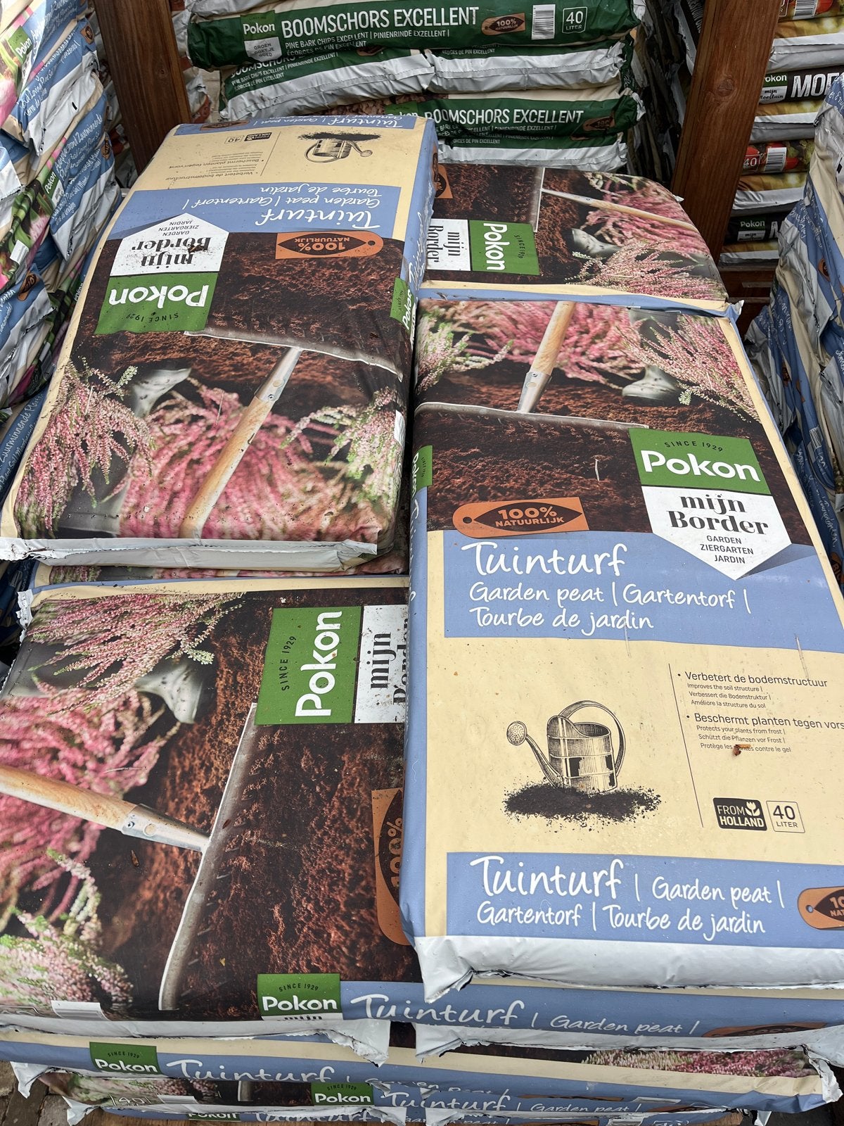 Pokon Tuinturf 40L - Voor een gezonde tuin, Ophalen of Verzenden, Tuinturf