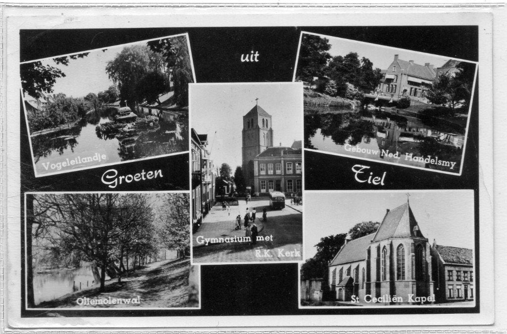 Tiel, Verzamelen, Ophalen of Verzenden, 1940 tot 1960, Gelopen, Gelderland