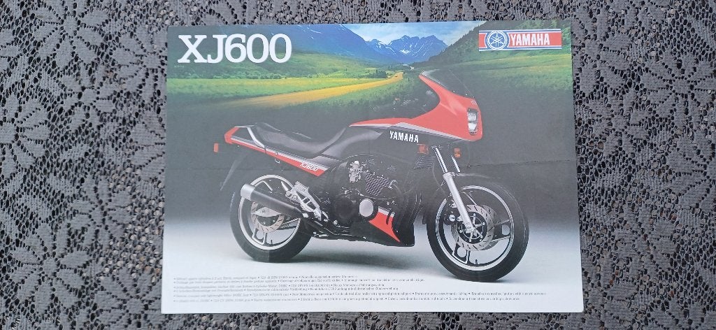 Originele folder Yamaha XJ 600, Ophalen of Verzenden, Yamaha
