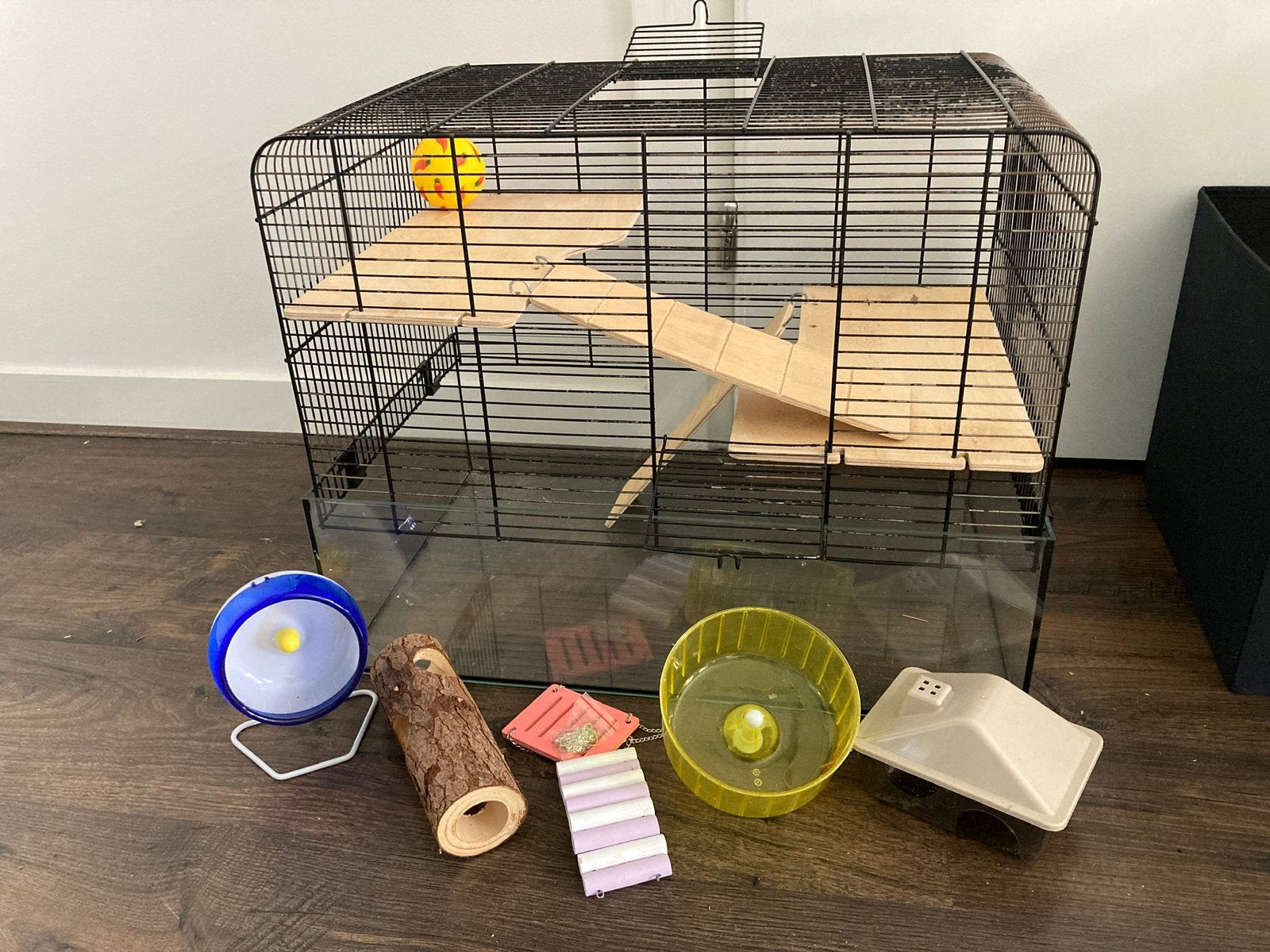 Hamsterkooi, Dieren en Toebehoren, Knaagdieren en Konijnen | Hokken en Kooien, Kooi, Gebruikt, Minder dan 75 cm, Hamster