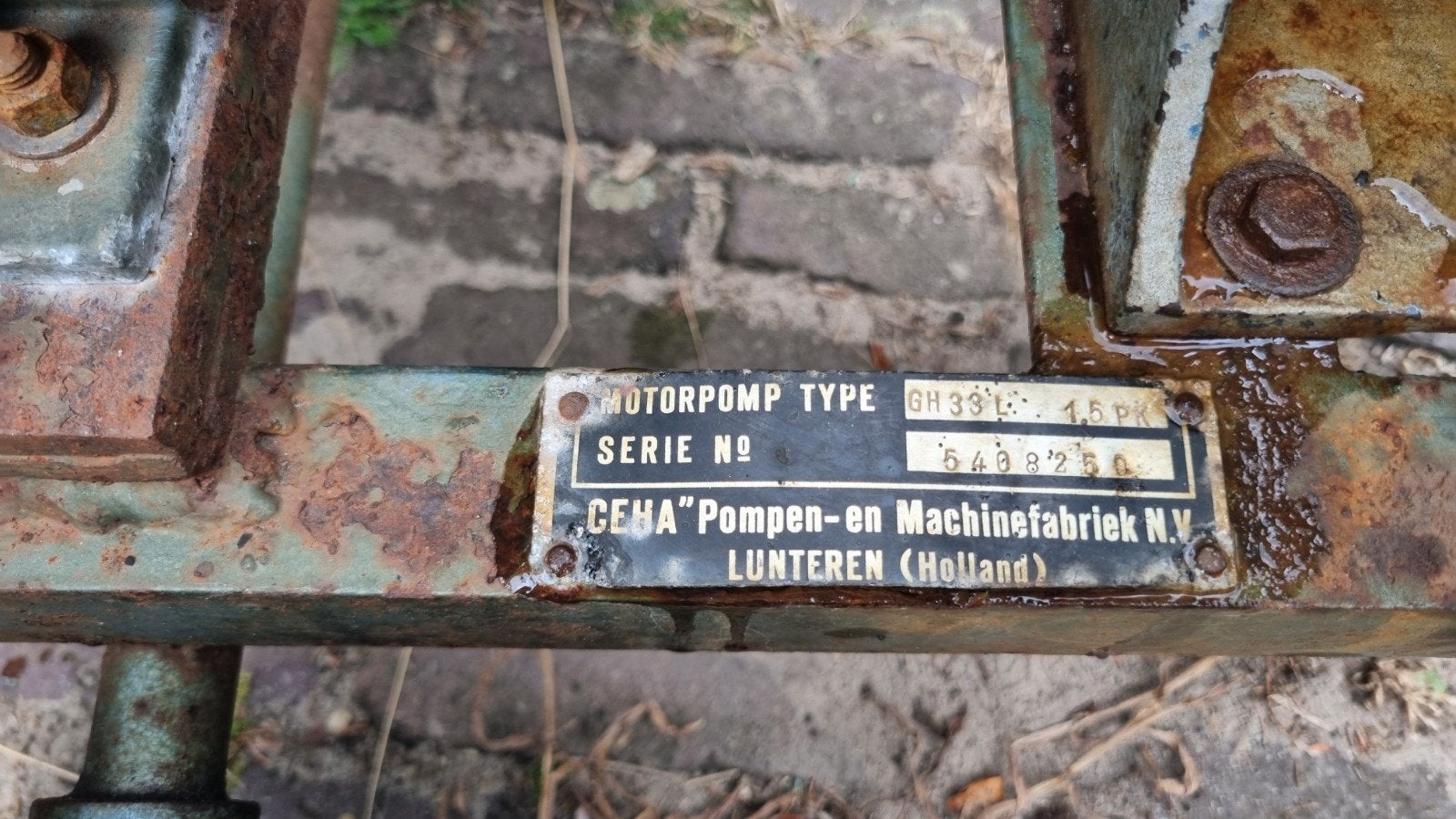 MEZ Mohelnice Motorpomp - CEMA Pompen- en Machinefabriek, Ophalen, Gebruikt, Elektromotor