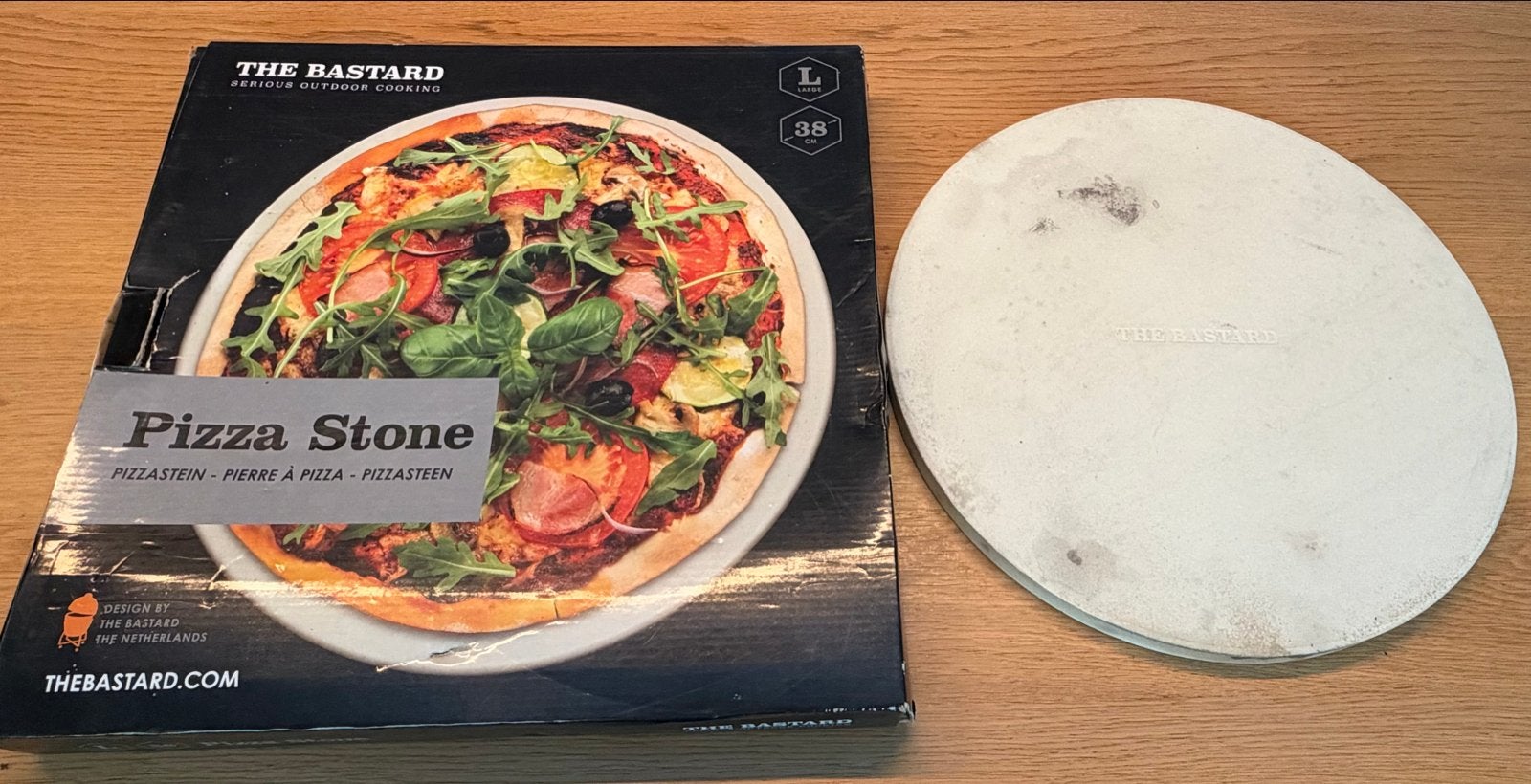 The Bastard Pizzasteen Large (38cm) - Zeer Goede Staat, Ophalen, Gebruikt