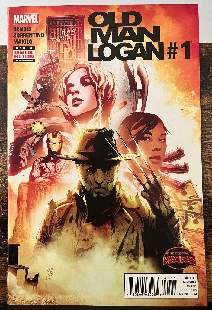 Old Man Logan #1-5 complete set (Marvel) Secret Wars, Brian Michael Bendis, Amerika, Complete serie of reeks, Ophalen of Verzenden