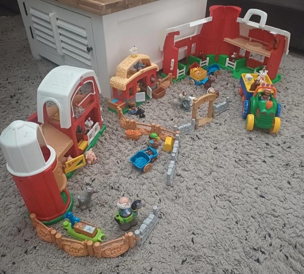 Fisher-Price Little People Boerderij Speelset met Tractor, Ophalen of Verzenden, Gebruikt, Speelset, Met geluid