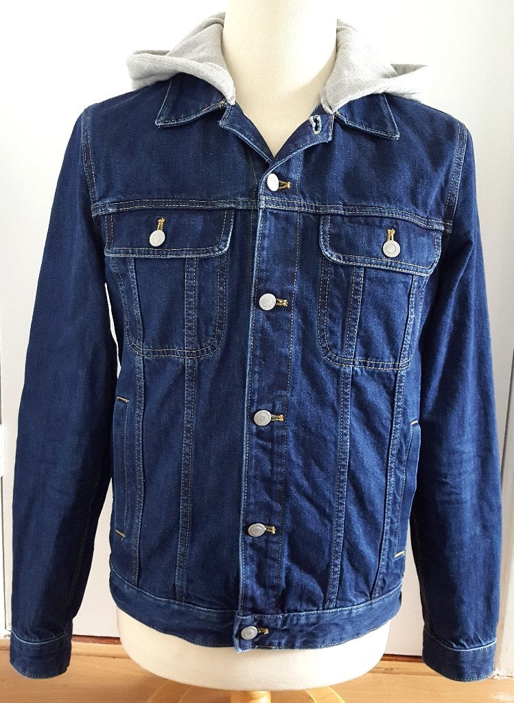 Asos denim jack / jas maat S, Ophalen of Verzenden, Zo goed als nieuw, Maat 46 (S) of kleiner, Blauw