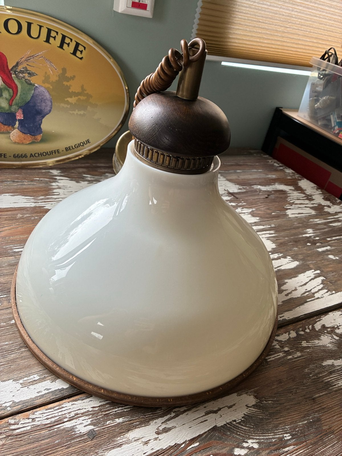 Vintage Steinhauer Paddenstoel Hanglamp - Jaren '70/'80, Ophalen of Verzenden