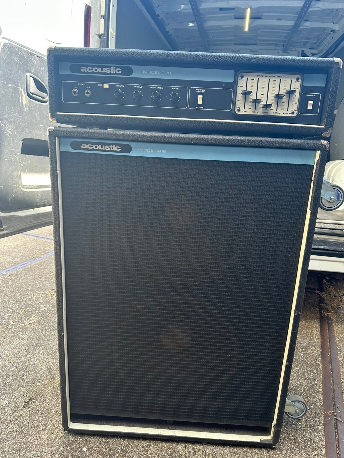 Acoustic bas installatie, Ophalen of Verzenden, Zo goed als nieuw, 100 watt of meer