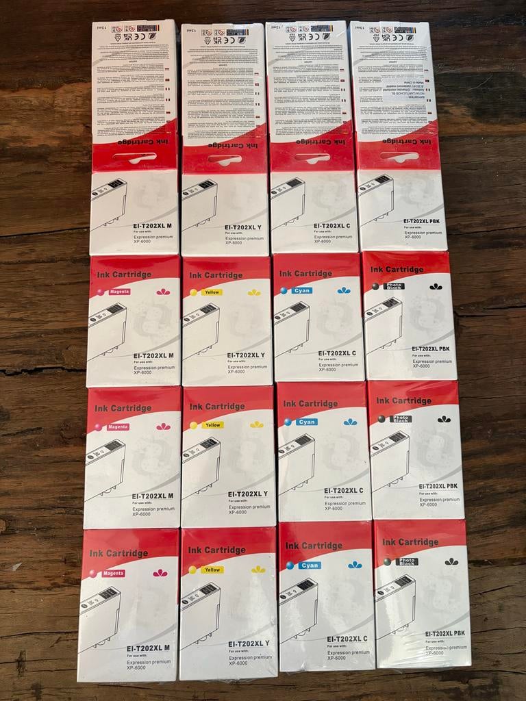 Epson T202XL Inktcartridges voor Expression Premium XP-6000, Ophalen of Verzenden, Nieuw, Cartridge