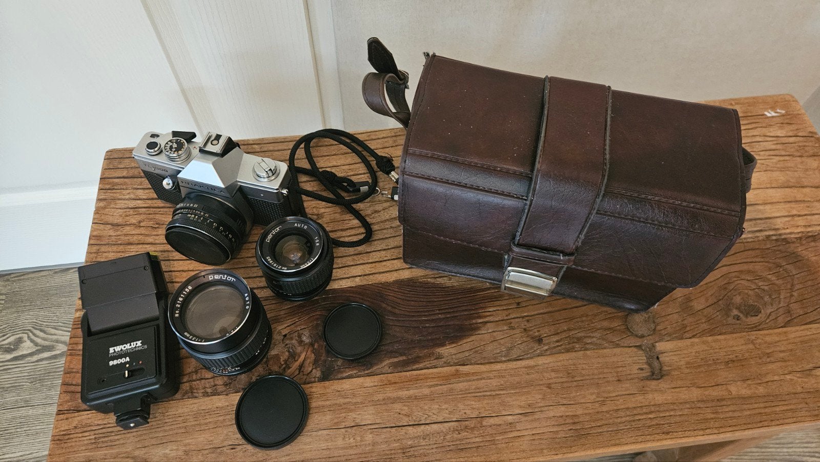 Praktica Super TL1000 camera + extra lenzen, Audio, Tv en Foto, Ophalen of Verzenden, Gebruikt, Spiegelreflex, Overige Merken