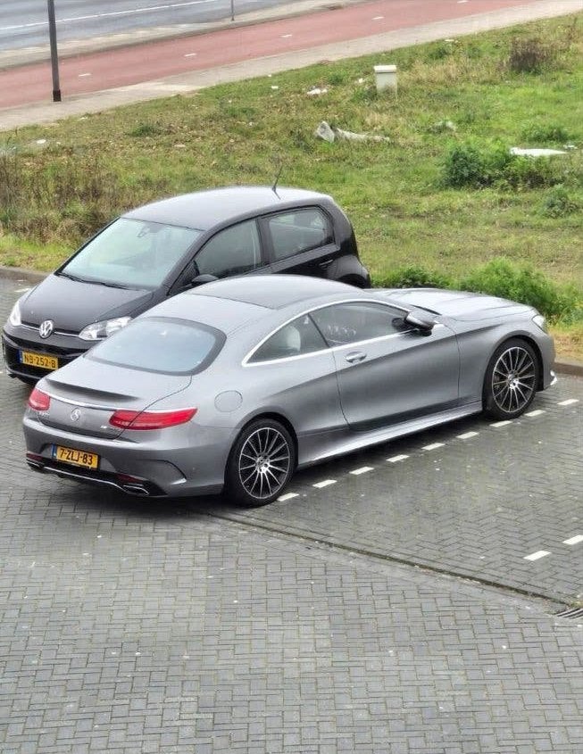 Mercedes-Benz S-Klasse S 500 Aut7 4M Coupe 2015 Grijs, Auto's, 8 cilinders, 4 stoelen, Vierwielaandrijving, Particulier