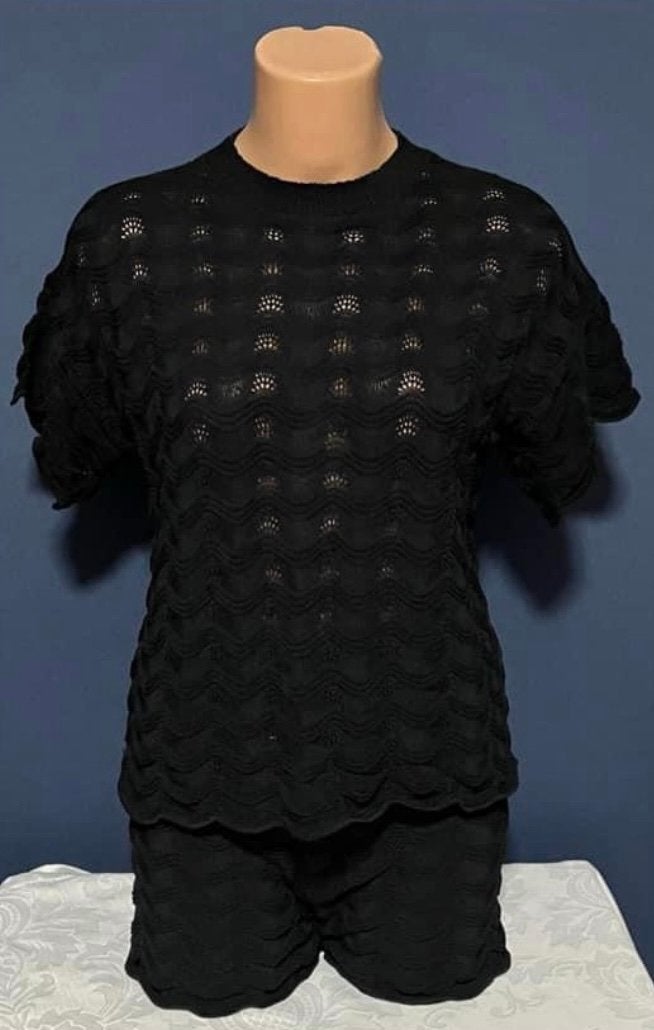 Nieuw prachtig 2 delig zwart kant merk setje mt S/M, Kleding | Dames, Blouses en Tunieken, Ophalen of Verzenden, Nieuw, Maat 38/40 (M)